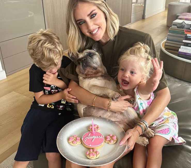 Chiara Ferragni con figli